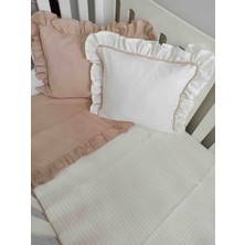 Ege Home 3 Parça Fırfırlı Bebek Pike Takımı