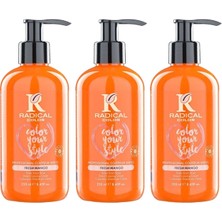 Radical Color New 25/freshmango Amonyaksız Su Bazlı Saç Boyası 250 ml 3 Adet Mango