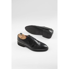 Black Andok 2216 Hakiki Deri Erkek Casual Siyah