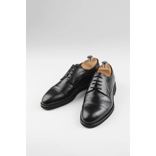 Black Andok 2216 Hakiki Deri Erkek Casual Siyah
