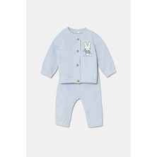 Bebek Mavi Baskılı Eşofman Takım