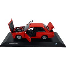 Orjinal Lisanslı Bmw 3 Serisi M3 (E30) 1987 Diecast Model Araba 1:18 Ölçek