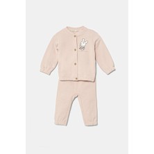 Bebek Pembe Baskılı Eşofman Takım