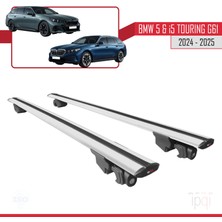 İpqi Bmw 5 Series / I5 G61 Touring 2024-2025 Arası ile Uyumlu Hook Model Ara Atkı Tavan Barı Gri 2 Adet