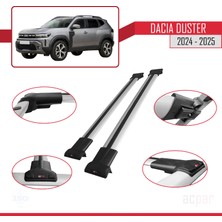 Dacia Duster 3 (P1310) 2024 ve Sonrası ile Uyumlu Fly Model Ara Atkı Tavan Barı Gri 2 Adet