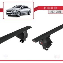 İpqi Peugeot 301 2012 ve Sonrası ile Uyumlu Ace-4 Ara Atkı Tavan Barı Siyah 2 Adet