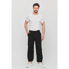 Paraşüt Kumaş Cepli Paçası Ayarlanabilir Ipli Baggy Pantolon