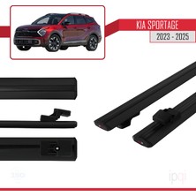 İpqi Kia Sportage 2023-2025 Arası ile Uyumlu Basıc Model Ara Atkı Tavan Barı Siyah 2 Adet