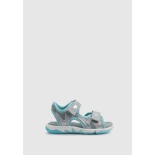 Gri Kız Çocuk Düz Sandalet