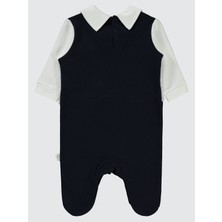 Civil Baby Erkek Bebek Patikli Tulum 1-9 Ay Lacivert