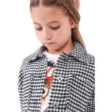 Abel & Lula Mayoral Kız Çocuk Kışlık Ekose Çeket Gömlek 4198