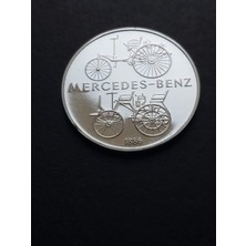 Escoines Koleksiyon 1886 Daimler-Benz 25 Gram Gümüş (999) Mercedes-Benz 100. Yılı Hatıra Madalyon