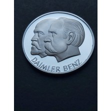 Escoines Koleksiyon 1886 Daimler-Benz 25 Gram Gümüş (999) Mercedes-Benz 100. Yılı Hatıra Madalyon