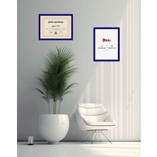 Lacivert Sertifika&diploma Çerçevesi