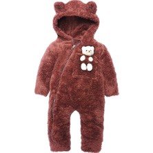 x Arzu Design Kız Erkek Bebek Oyuncaklı Ayı Tulum