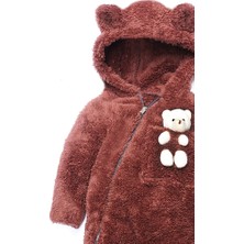 x Arzu Design Kız Erkek Bebek Oyuncaklı Ayı Tulum