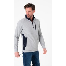 Tony Montana Regular Fit 3 Cepli Yandan Büzgülü Dik Yaka  Pamuk Erkek SWEATSHIRT-PIN-1043