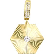 Altınkaynak 14 Ayar Altın Tasarım Kolye Ucu  -  0193652