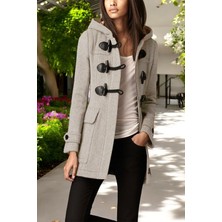 Kışlık Şık Kaşmir Kaşe Kadın Kaban