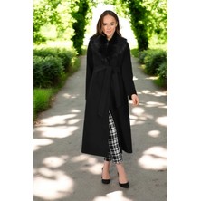 Kışlık Kürk Yaka Kaşmir Kaşe Kaban