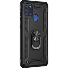 Piyasa Sepeti Samsung Galaxy A21S (A217F) Yüzüklü Tank Kılıf Siyah