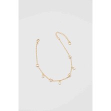 Glare Jewellery Shesra Taşlı Kalp Model Halhal