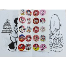 4 Adet Stickerli Boyama Kitabı (*hello Kitty*/minnie/squid Game/kuromi/ Figürlü)
