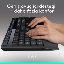 Logitech MK345 Klavye Mouse Set Kablosuz Siyah 920-006514