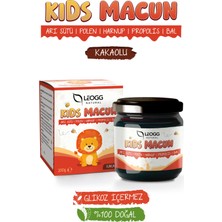 Leogg Natural Kids Macun Çocuklar İçin Özel Arı Sütü, Pekmez, Bal, Propolis, Polen ve Kakaolu 200 gr