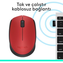 Logitech M171 Kablosuz Mouse Kırmızı 910-004641