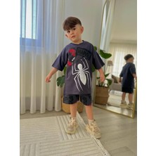 Cg Kids Spiderman Örümcek Adam Erkek Çocuk Şortlu Alt Üst Takım