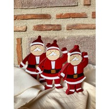 Wowo Craft Noel Baba 3 Lü Set Ahşap