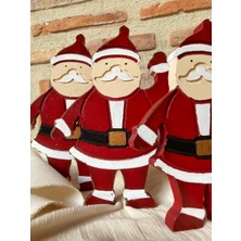 Wowo Craft Noel Baba 3 Lü Set Ahşap