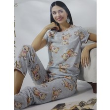 Kadın Yazlık Kısa Kollu Pijama Takımı