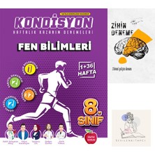 Newton Yayınları 8.Sınıf Fen Kondisyon Haftalık Deneme+Zihin Deneme-Nw-15