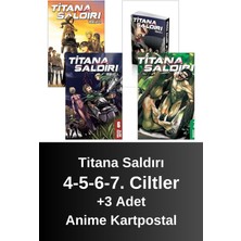 Titana Saldırı 4-5-6-7. Ciltler (4 Kitap) | Anime Kartpostallar