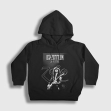 Presmono Unisex Çocuk Siyah Jimmy Page LED Zeppelin Kapüşonlu Sweatshirt