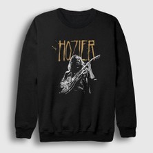 Presmono Unisex Siyah Dublin Guitar Müzik Hozier Sweatshirt
