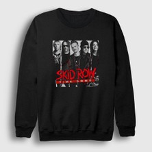 Presmono Unisex Siyah Time Bomb Skid Row Sweatshirt