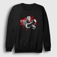 Presmono Unisex Siyah Wing Chun Ip Man Sweatshirt