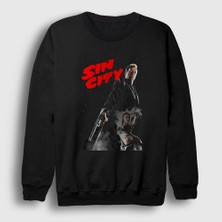 Presmono Unisex Siyah Bruce Willis Film Sin City Sweatshirt