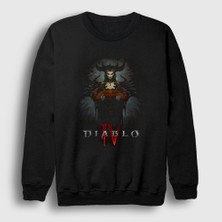 Presmono Unisex Siyah Lilith Oyun Diablo Iv 4 Sweatshirt