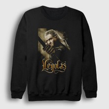 Presmono Unisex Siyah Legolas Yüzüklerin Efendisi The Lord Of The Rings Sweatshirt