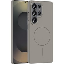 Pilanix Samsung Galaxy S25 Ultra Kılıf Simli Parlak Magsafeli Ruby Sert Kapak