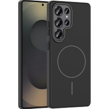 Pilanix Samsung Galaxy S25 Ultra Kılıf Simli Parlak Magsafeli Ruby Sert Kapak