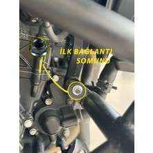 Bajaj Pulsar Ns 200 Özel Üretim Ön Koruma Demiri Takozlu ( Kırmızı)