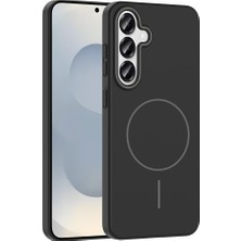 Pilanix Samsung Galaxy S24 Plus Kılıf Simli Parlak Magsafeli Ruby Sert Kapak