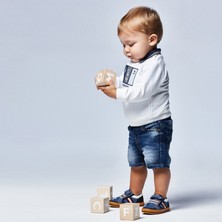 Best Kids Mayoral  Erkek Bebek Denim Şort 1246