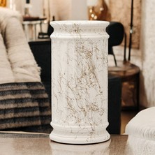 Serengeti Home Sütün Vazo, Dekoratif El Yapımı Eşsiz Vazo, Antik Roma Desing