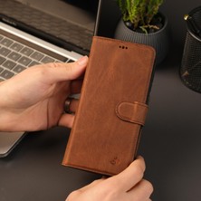 Toronata Buffalo Samsung Galaxy S25 Plus Telefon Kılıfı -  Manyetik Ayrılabilir Cüzdan Kılıf - El Yapımı - Antik Kahve
